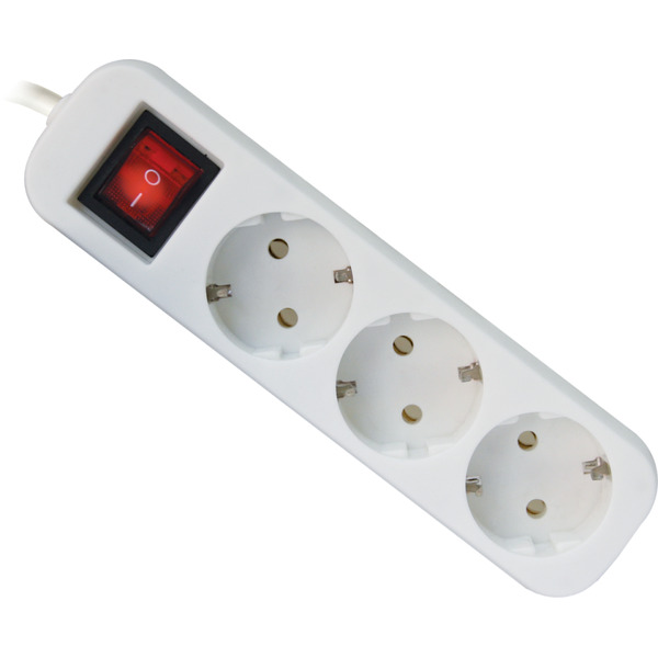 Удлинитель с заземлением DEFENDER S330 БЕЛЫЙ