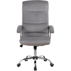 Кресло офисное Kingstyle SHL-8 Sane Velvet Chrome (велюр, серый)