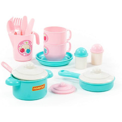 Набор игрушечной посуды Полесье Хозяюшка 80127 (на 2 персоны)