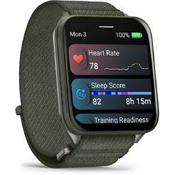 Умные часы Garmin Venu X1 (титановый/зеленый)