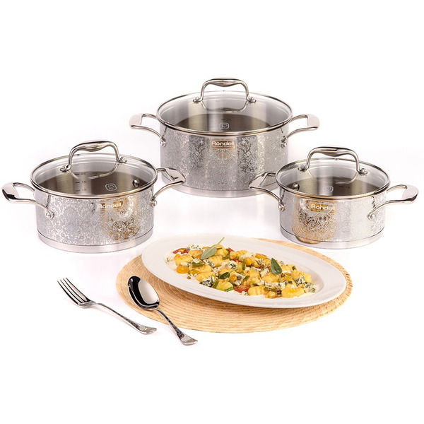 Кастрюля с/кр 24 см 5,0 л Ajour RONDELL RDS-1055