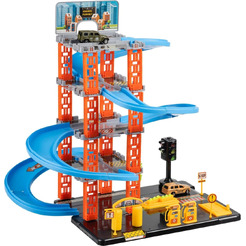 Паркинг игрушечный Labalu P9588A-1 / 5-уровневый с дорогой и автомобилями (голубой)