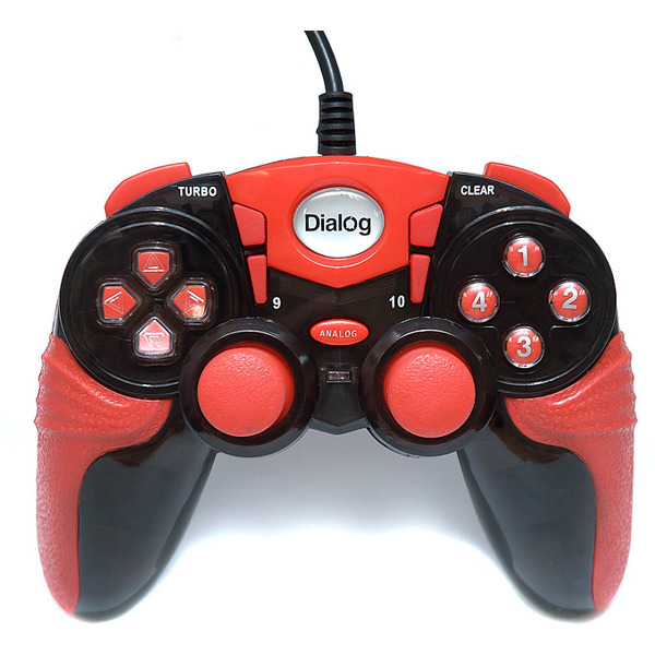 Геймпад DIALOG Action GP-A15 черно-красный