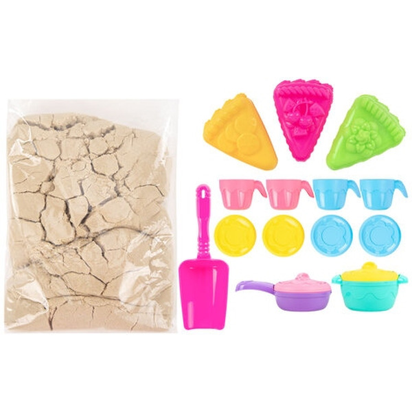 Набор кинетического песка BRAUBERG KIDS Веселое чаепитие 666213
