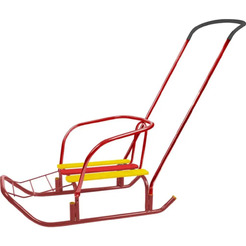 Санки детские Ника Ветерок 7+ / В7+/К (красный)