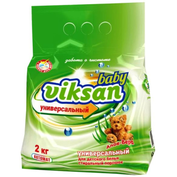Стиральный порошок VIKSAN Baby Алоэ-Вера 2 кг