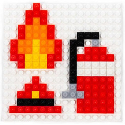 Конструктор Полесье Классик 73249 Мозаика №12 (пожарная часть)