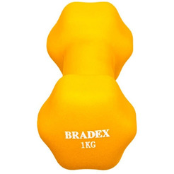 Гантель неопреновая BRADEX SF 0540 1 кг (желтый)