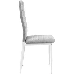 Стул Mio Tesoro Джия DC-060KD (светло-серый/белый)
