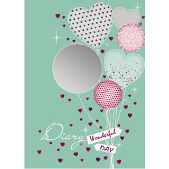 Ежедневник с зеркальцем ВОЗДУШНЫЕ ШАРЫ 39758 А6+, 240 стр. ФЕНИКС