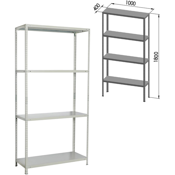 Стеллаж Brabix Ms Kd-180/40-4 291115