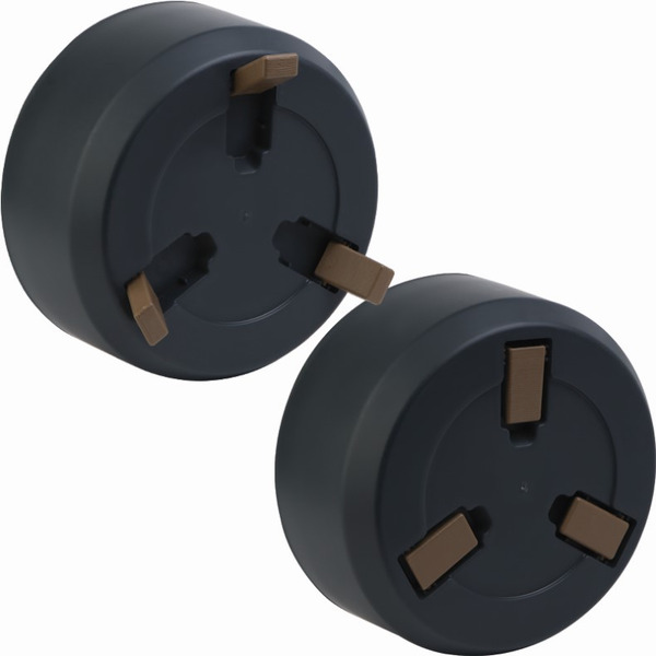 Кашпо La Decoro Грация прайм КШ-4292 (2.25л, антрацит)