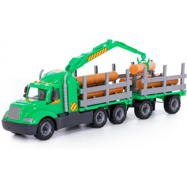 Автомобиль-лесовоз с прицепом  Полесье 55675 Майк