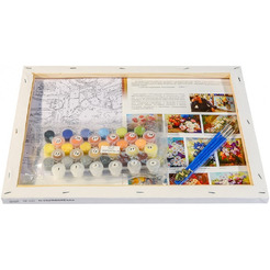 Картина по номерам Белоснежка Ромашки и васильки 143-AS