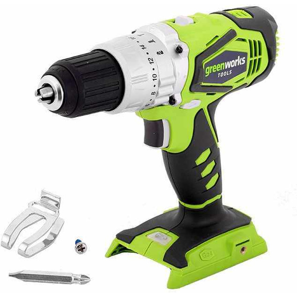Аккумуляторная дрель-шуруповерт Greenworks G24CD (3801107) без АКБ и ЗУ