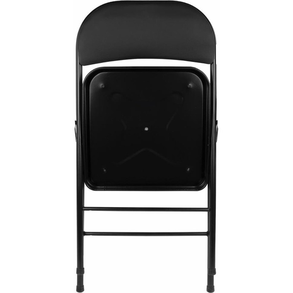 Стул складной BRABIX Golf Plus CF-003 КОМФОРТ (черный каркас, кожзам черный) 533026