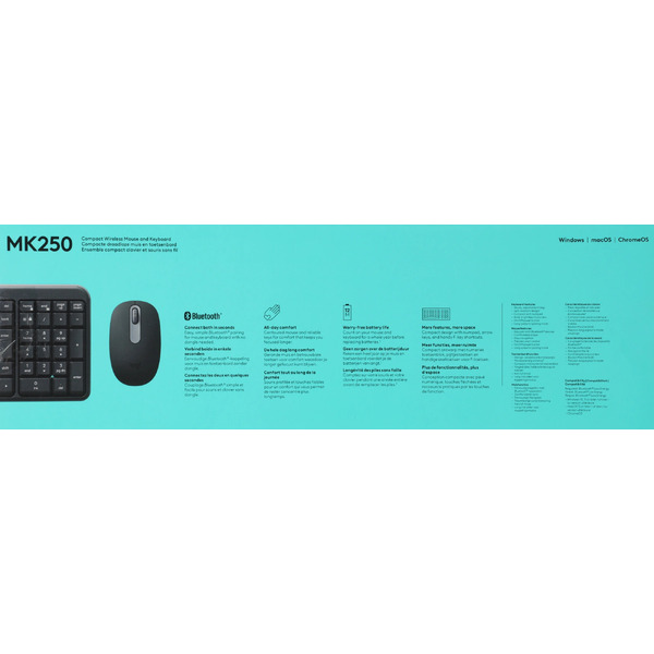 Офисный набор Logitech MK250 Compact Bluetooth Wireless Combo 920-013853 (графит)