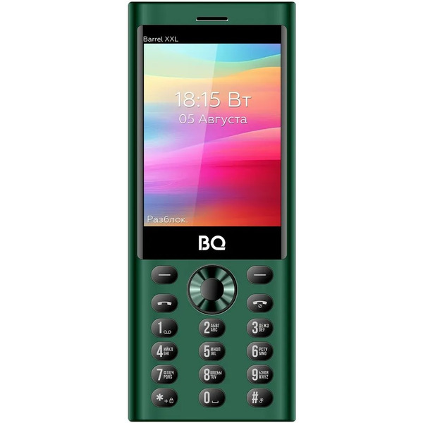 Мобильный телефон BQ 3598 Barrel XXL (черный/зеленый)