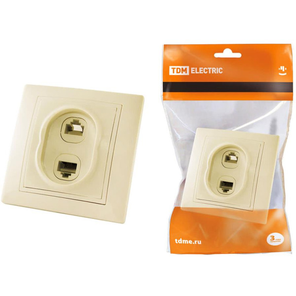 Розетка компьютерная TDM Electric Таймыр SQ1814-0123