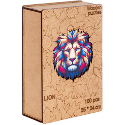 Сувенирный пазл MASTER WOOD Лев SWPL