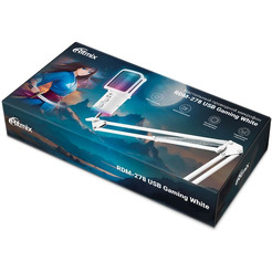 Микрофон Ritmix RDM-278 USB Gaming (белый)