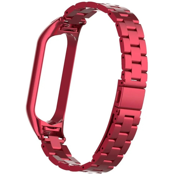 Ремешок Bingo Stainless для Xiaomi Mi Band 5/6 Красный