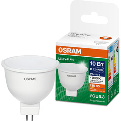 Светодиодная лампа OSRAM LVMR1675 10SW/840 230V GU5.3 10X1