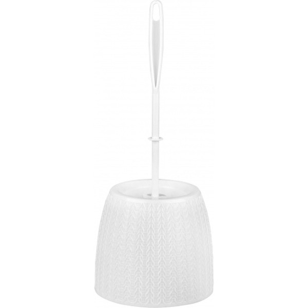 Ершик для унитаза Альтернатива Вязаное плетение М6895 (белый)