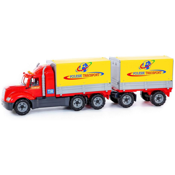 Автомобиль бортовой тентовый с прицепом Полесье 55583 Майк