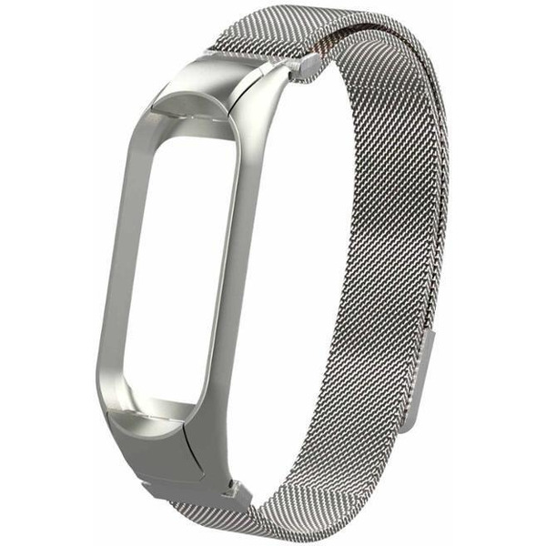 Ремешок Bingo Magnetic для Xiaomi Mi Band 3/4 Серебристый