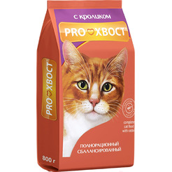 Сухой корм для кошек ProХвост С кроликом (800г)