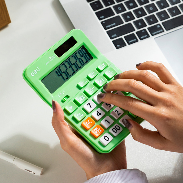 Калькулятор Deli EM210F (салатовый)