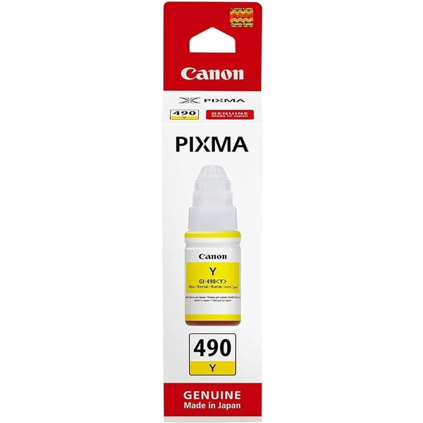 Чернила Canon GI-490Y (0666C001) для Canon PIXMA G1400, G2400, G3400