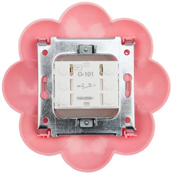 Выключатель одноклавишный KRANZ HAPPY Цветок KR-78-0623