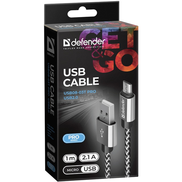 Кабель Defender USB08-03T Pro 87803