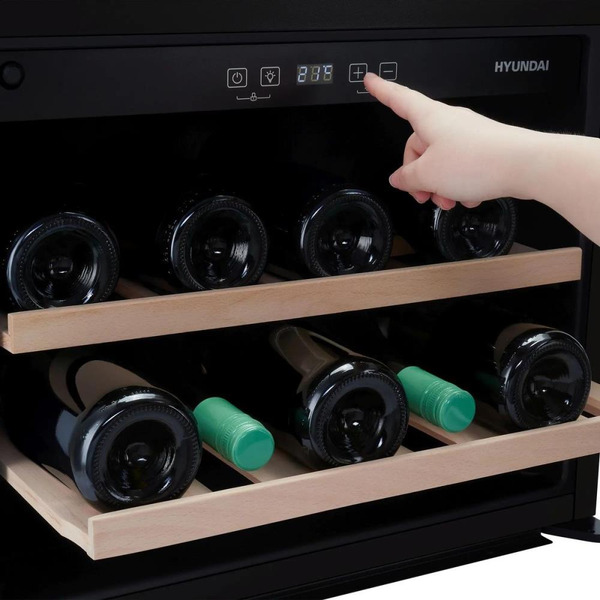 Винный шкаф Hyundai HBWC 0461 SCT (чёрный)