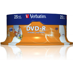 DVD-R диск Verbatim 4.7Gb 16x 43538 (25 шт.)