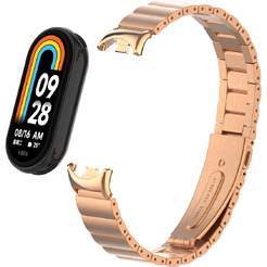 Ремешок Bingo Stainless Strips для XIAOMI Mi Band 8 (розовое золото)