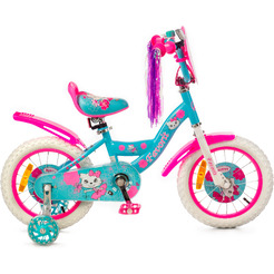 Детский велосипед Favorit Kitty KIT-14GN (розовый/бирюзовый)