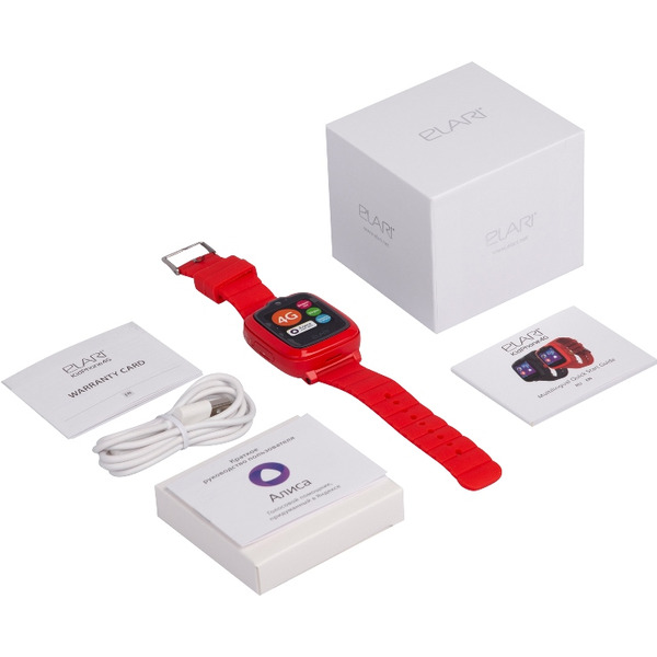 Часы-телефон ELARI KidPhone 4G (KP-4G) красный