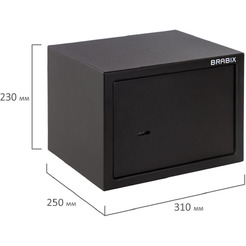 Сейф мебельный BRABIX SF-230KL (291146)