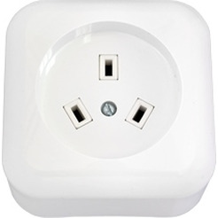 Розетка силовая 3-х фазная BYLECTRICA РА32-002 Белая  открытой установки