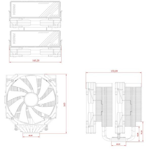 Кулер для процессора ID-Cooling Frozn A720 Black