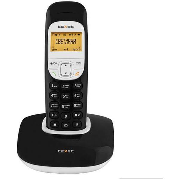 Телефон стандарта dect TEXET TX-D6505A черный
