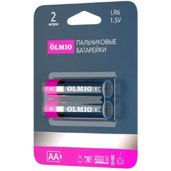 Батарейка Olmio AA/LR06 (2 шт)