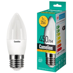 15051 LEDRB/5-C35/830/E27 (Эл.лампа светодиодная 5Вт 220В, LED-M C37 5W 3000K E27) Camelion