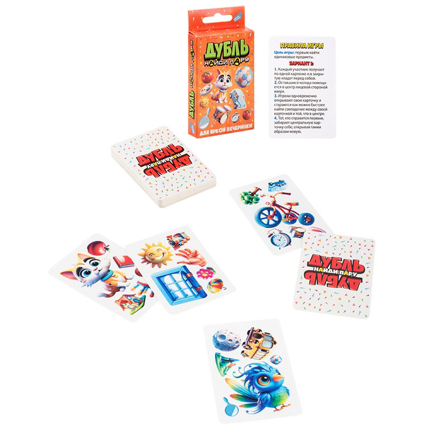Настольная игра Dream Makers Дубль. Найди пару. Cards 2424C