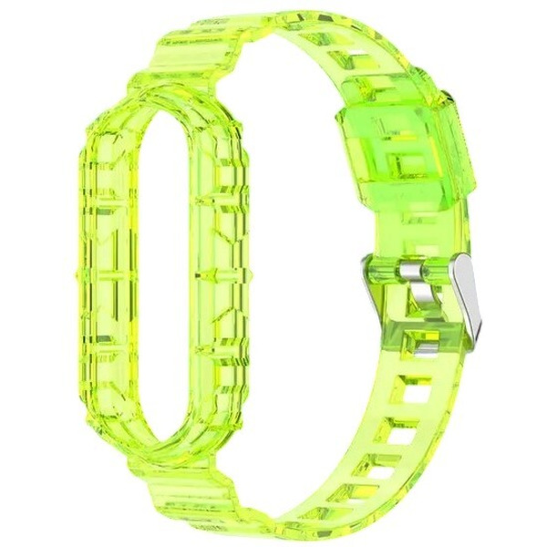 Ремешок Bingo Transparent для XIAOMI Mi Band 5/6/7/AMAZFIT Band 5 (желтый)