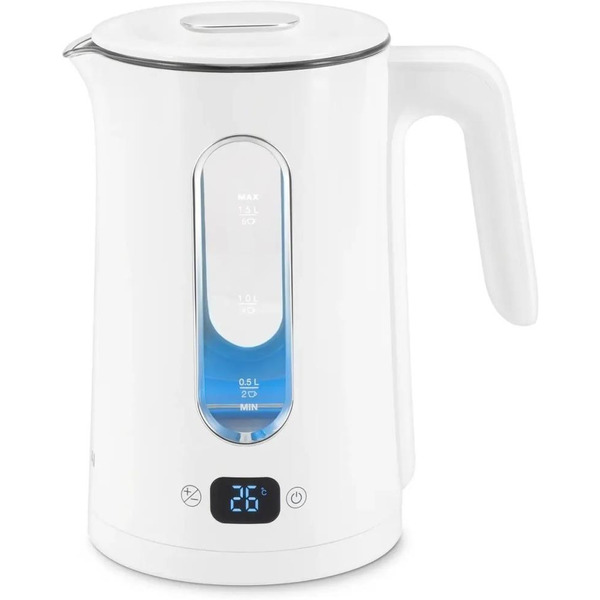 Электрочайник Hyundai HYK-G5510 белый/прозрачный