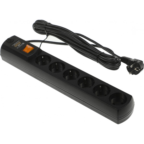 Сетевой фильтр Most H6 5м (черный)